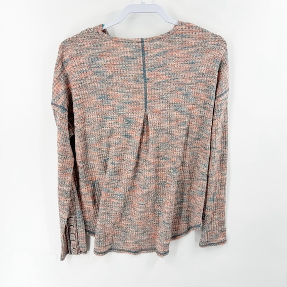 ✅Free People Misty Top Long Sleeve Off Shoulder in Retro Combo Women's SZ MEDIUM - Picture 8 of 8